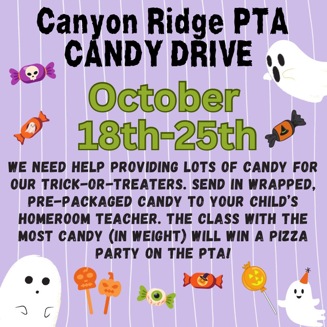 Candy Drive flyer